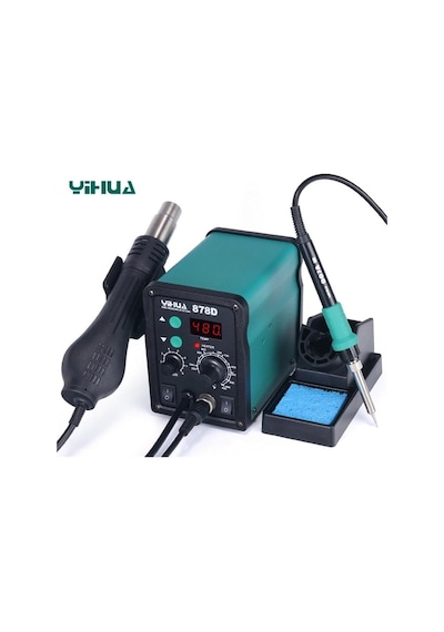 Yihua 878d Sıcak Hava Üflemeli Dijital Havya İstasyonu 740w