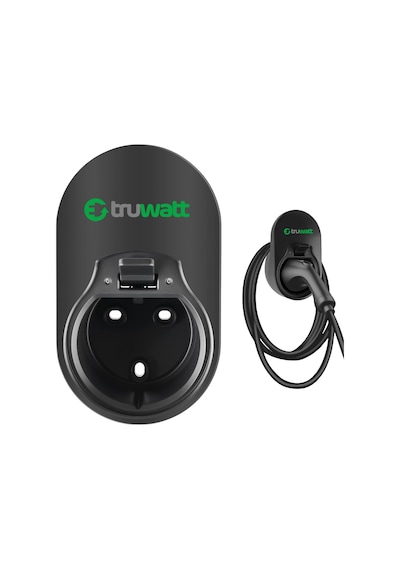 Truwatt Ztt50 Elektrikli Araçlar İçin Type 2 Kablo Duvar Askı Aparatı