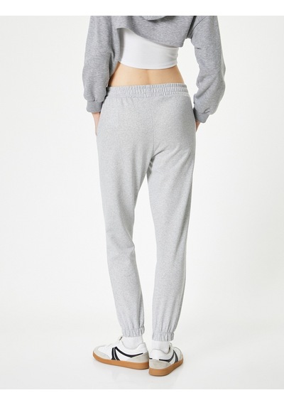 Koton Jogger Eşofman Altı Cepli Rahat Kalıp Gri 5wal40011ık Gri