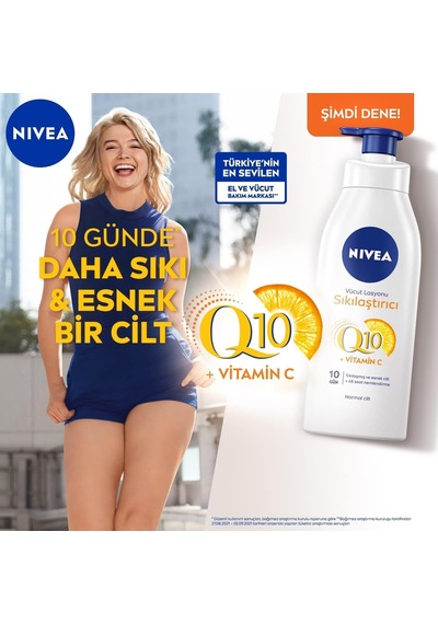 Q10 Sıkılaştırıcı Vücut Losyonu 250ml, C Vitamini, Nemlendirici, Esnek Cilt, X2 Adet, Vücut Bakım, Kolajen Teti