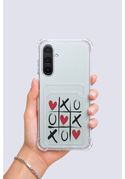Samsung Galaxy Uyumlu A36 Kartlıklı Xoxo Desenli Kılıf