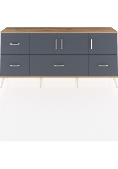Arges Konsol 4 Raflı 4 Çekmeceli 3 Kapaklı 176x30x83 Çam-antrasit/antrasit Antrasit/antrasit Arges Konsol 4 Raflı 4 Çekmeceli 3 Kapaklı 176x30x83 Çam-antrasit/antrasit Antrasit/antrasit