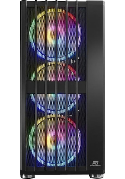 Powerboost Vk-h002b Usb3.0 4x14cm Argb Fanlı Mesh Panel Siyah Kasa Psu Yok