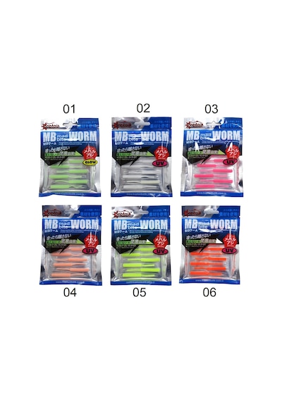 Captain 3520 Mini Worm Floating 5cm Aromalı Lrf Silikon Yem 10'lu Paket