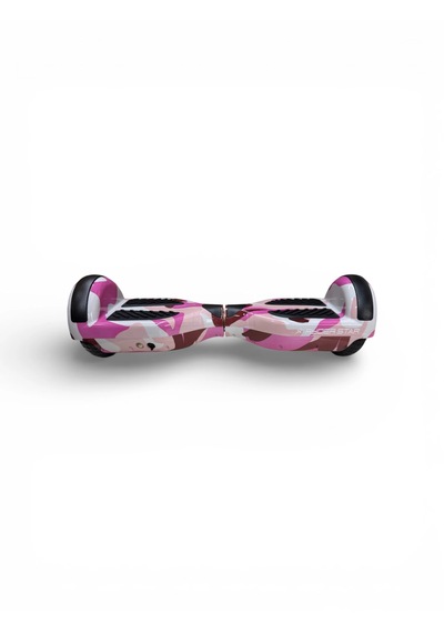 Elektrikli Kaykay Hoverboard Bluetooth Hoparlörlü 6.5 Inch Otomatik Akıllı Denge RS-S5 -Pink Camo
