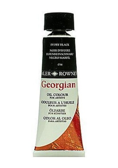Daler Rowney Georgian Yağlı Boya 225Ml - N:034 Ivory Black