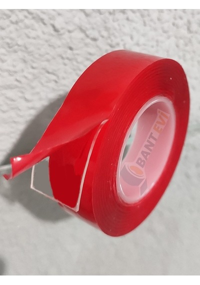 Çift Taraflı Silikonlu Şeffaf Bant 4 Adet x 2metre Montaj Bandı