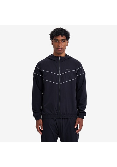 Lescon Siyah Erkek Fermuarlı Kapüşonlu Sweatshirt 26n-1157