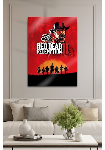 Metal Baskı Parlak Duvar Tablosu - Rdr2 - Red Dead Redemption 2, Oyun