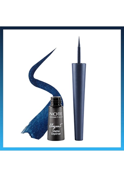 Cosmetics Elegant Matte Dipliner Waterproof Mavi, 03 Navy Blue Diğer