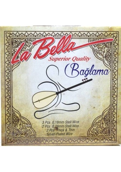 La Bella Strings Sbh-18 Kısa Sap Bağlama Teli 0.18 Profesyone
