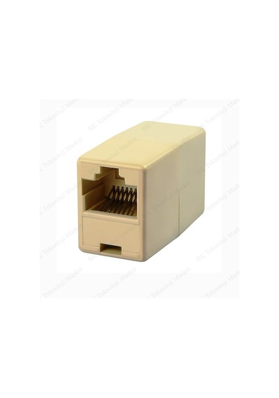 Rj45 Cat5/Cat6 Ağ Kablosu Birleştirici Uzatma Ara Aparatı - 2 Ad.