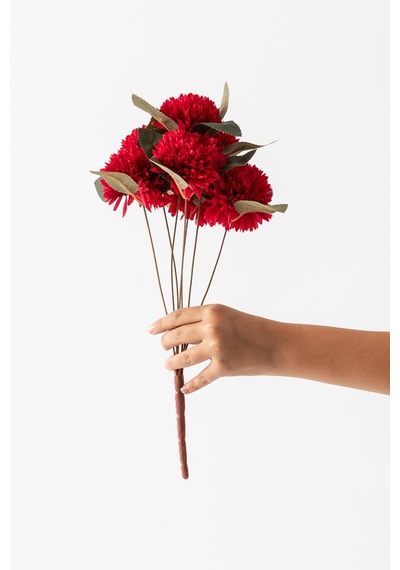 Yapay Kasımpatı Çiçeği Kırmızı 40 Cm 7 Dal Çok Renkli
