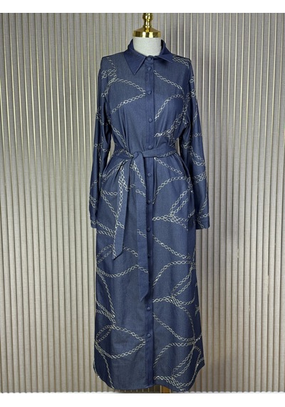 Nuss Ns-26y2044-denim Kot Elbise Çok Renkli
