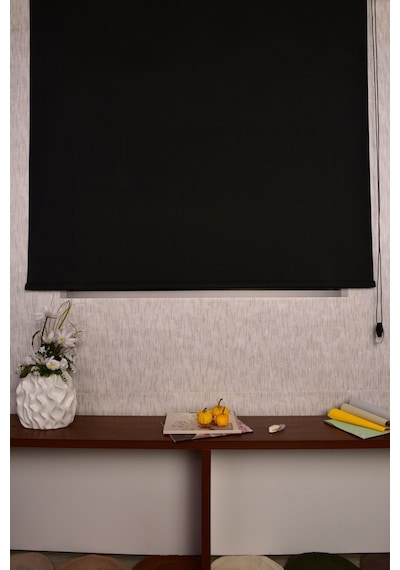Krem Karartma Düz Etek Dilimsiz Ds-screen 2 Blackout Zebra Stor Güneşlik Perde 160 X 220