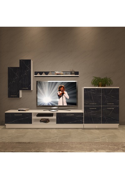 Decoraktiv Eko 6b Mdf Dvd Tv Ünitesi Tv Sehpası - Beyaz Siyah Mermer Beyaz - Royal Mermer Decoraktiv Eko 6b Mdf Dvd Tv Ünitesi Tv Sehpası - Beyaz Siyah Mermer Beyaz - Royal Mermer