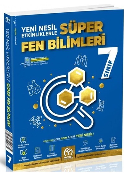 7.Sınıf Süper Fen Bilimleri Soru Bankası Model Eğitim Yayınları