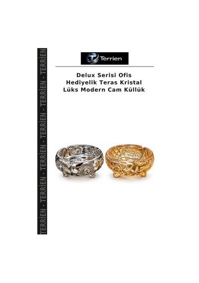 Delux Serisi Ofis Hediyelik Teras Kristal Lüks Modern Cam Küllük