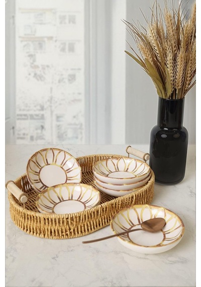 Worn Gold Halka Çerezlik/sosluk 13 Cm 6 Adet 22967 Çok Renkli