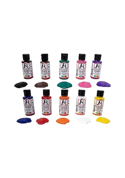 Fırça Hediyeli 10 X 40 Ml Akrilik Boya Seti 0,15 L