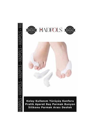 Kolay Kullanım Yürüyüş Konforu Pratik Aparat Baş Parmak Bunyon Silikonu Parmak Arası Destek