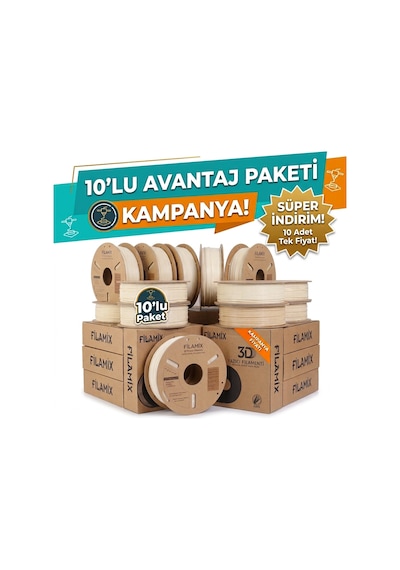 Filamix Ten Rengi Pla+ Filament 1.75mm 10 Kg
