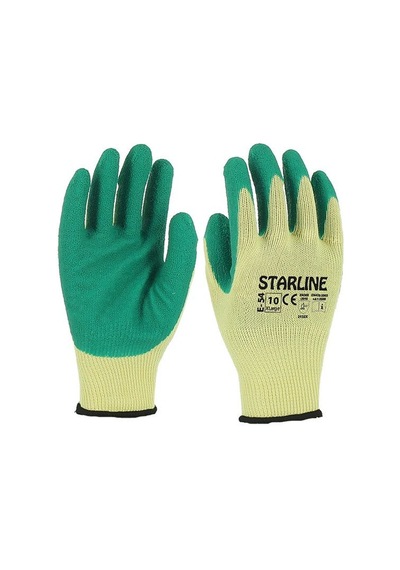 Starline E-54 Lateks Kaplı İşçi Eldiveni