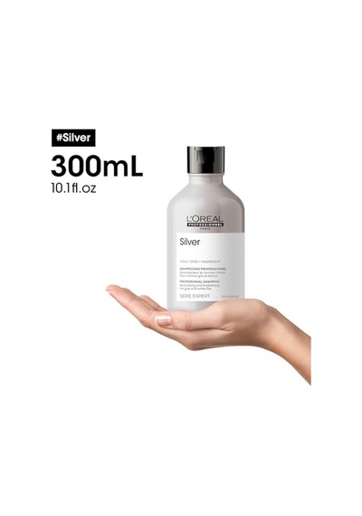 Oréal Professionnel Paris Serie Expert Silver Çok Açık Sarı Gri Ve Beyaz Saçlar Için Renk Dengeleyici Mor Şampua Diğer
