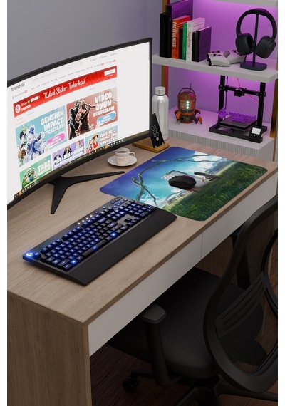 Suzume Anime V5 - 48x40 Xl Gaming Kauçuk Kaymaz Taban Mouse Pad Fare Altlığı