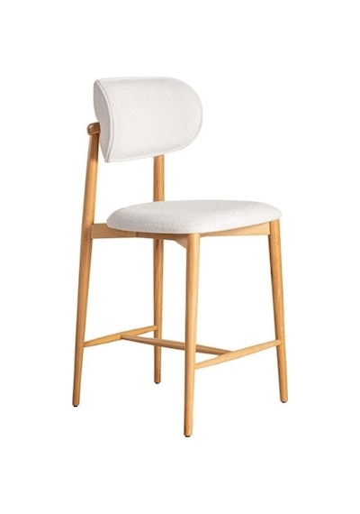 Polo Bohem Ahşap Bar Sandalyesi Natural