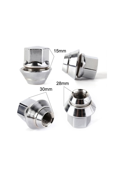 Fiesta Bijon Somunu Krom Yüksüklü 16 Adet 19Mm 263689224