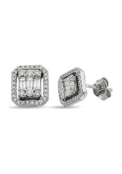 Pirnus Diamond Baget Küpe 14 Ayar Altın Gramı : 3.66