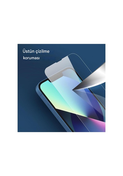 3'lü Paket Apple iPhone Uyumlu 13 / Apple iPhone Uyumlu 14 9h Temperli Cam Ekran Koruyucu 3 Adet