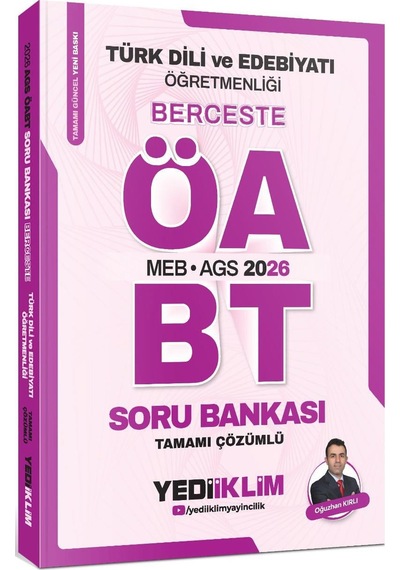 Yediiklim 2026 Meb Ags Öabt Türk Dili Ve Edebiyatı Öğretmenliği Berceste Tamamı Çözümlü Soru Bankası