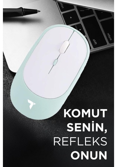 Torima Tm-16 Mavi Kablosuz Çift Modlu Sessiz Mouse Fare 001