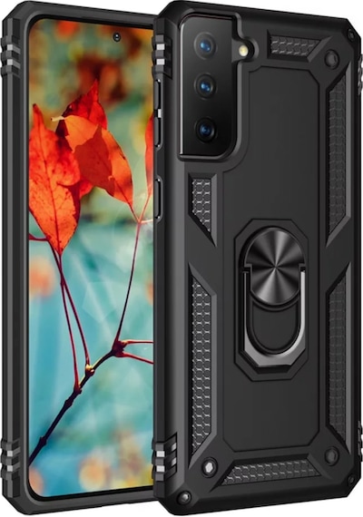 Samsung Uyumlu Galaxy S21 Plus 5G Kılıf Tank Koruma Vega Standlı Yüzüklü (510452223)