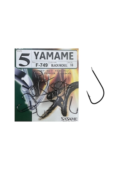 Sasame F-749 No:5 Yamame Serisi Olta İğnesi 18 Adet