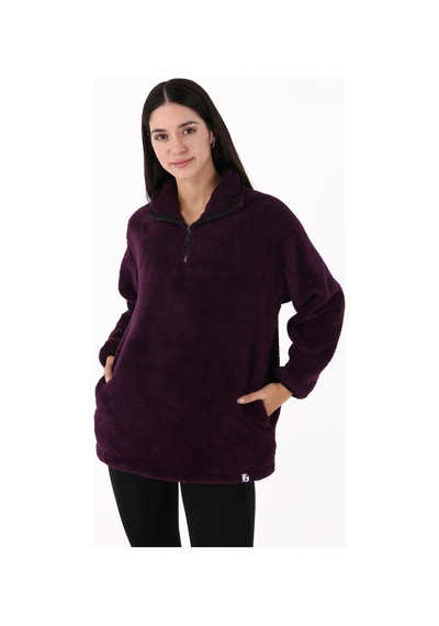 Scorp Cheer Casual Kadın Peluş Sweatshirt Mor Standart Çok Renkli