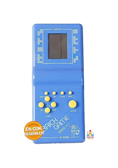 Nostaljik Tetris El Atarisi - Efsane Atari Oyunu, Renkli Kutuda - Kutulu Tetris
