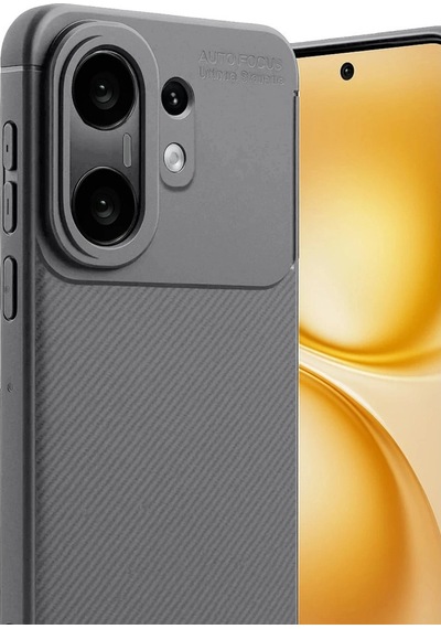 Vivo X200 Fe Auto Focus Karbon Kapak -gri Evimdeyokyok