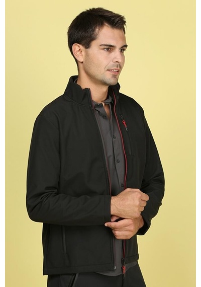 Exuma 2011069 Erkek Softshell Outdoor Siyah Mont 001