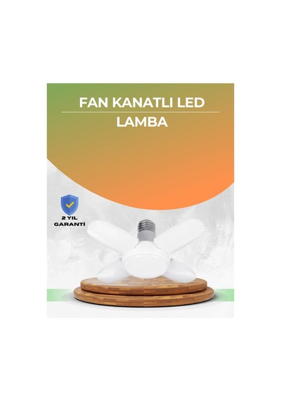 Mey İthalat Tasarruflu Pervane Led Ampül 4 Kollu 60 Watt Geniş Alan Aydınlatma Belirtilmemiş