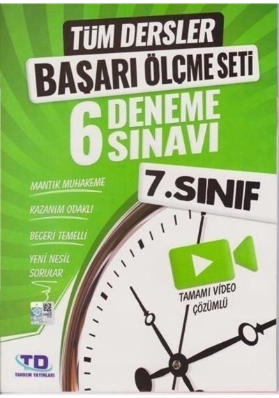 7. Sınıf Tüm Dersler Başarı Ölçme Seti 6 Deneme Sınavı / Kolektif