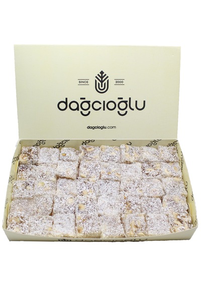 Dağcıoğlu Hindistan Cevizli Fındıklı Kare Lokum 500 G