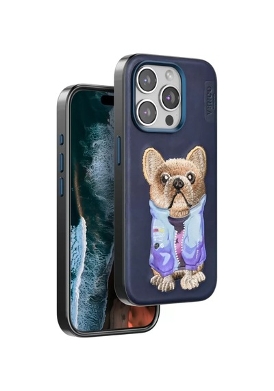 İphone 15 Pro Max Cute Desenli Kapak - Lacivert