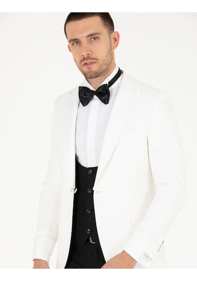 Pierre Cardin Erkek Beyaz Smokin 50265143-vr013 Beyaz