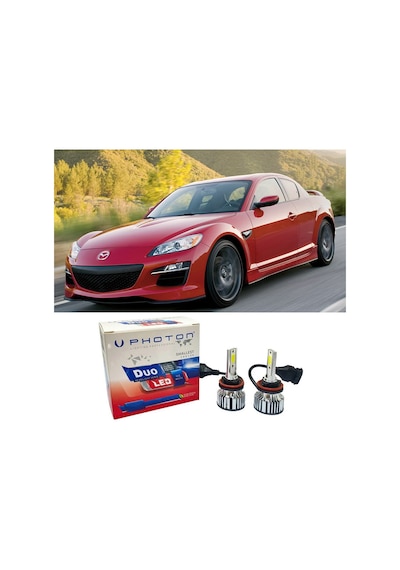 Mazda Rx8 Uzun Far Ampulü H11 Duo Yeni Seri Beyaz 2003-2011