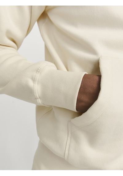 Jack & Jones Jack Jones Original Yazılı Erkek Kapüşonlu Sweatshirt 12270541 Krem