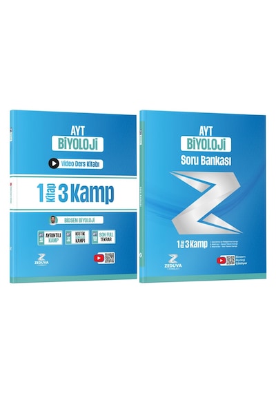 Zeduva Yayınları Biosem Ayt Biyoloji 1 Kitap 3 Kamp Video Ders Kitabı Ve Soru Bankası Seti