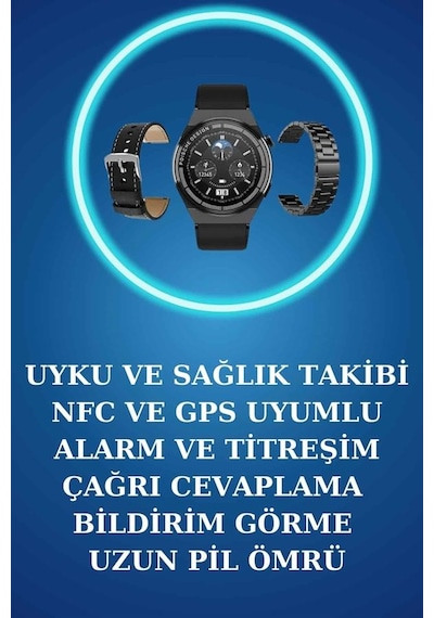 Akıllı Saat Ve Kulaklık Seti Bildirim Görme Arama Cevaplama Anc Özelliği